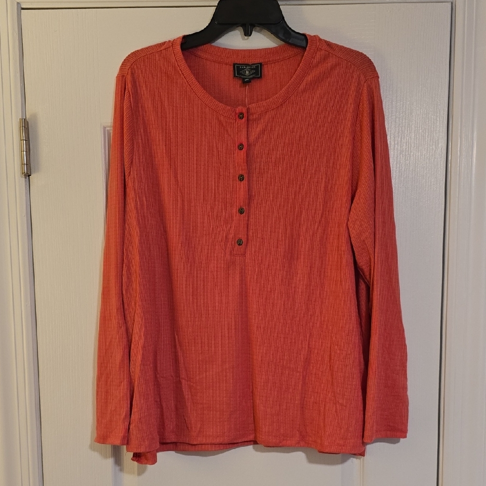 G.H. Bass & Co. Coral Long Sleeve Blouse